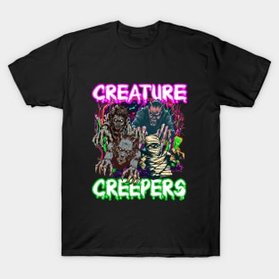 Creature Creepers - Vintage Trick Or Treat Halloween Costume T-Shirt